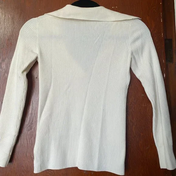 Babaton Mcsweeny Ribbed Cream Sweater - Picture 4 of 5